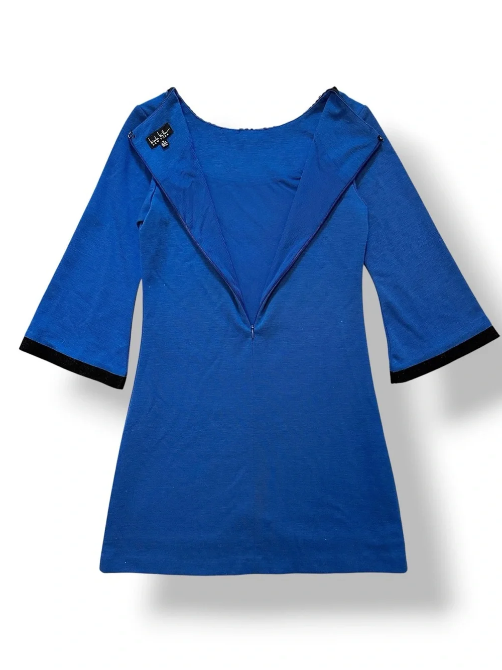 Nicole Miller | Royal Blue Jewel Embellished A Line Dress (12)